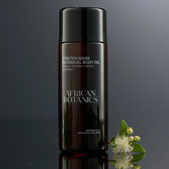 African Botanics Stretch Mark Botanical Body Oil Full Size Massage Oil+ Wellness - Picture 1 of 2